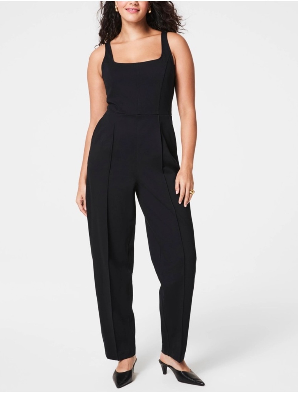 Spanx Ponte Corset Jumpsuit Medium Black Sample